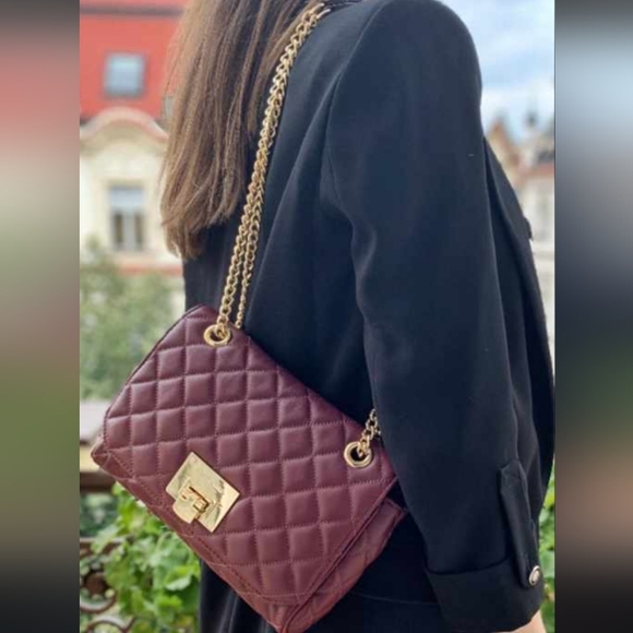 Michael Kors black Quilted  Leather SLOAN Purse - Picture 8 of 9